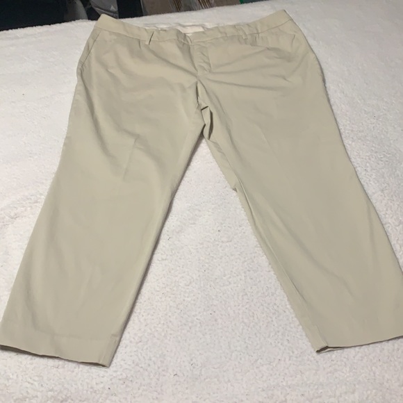 Stylus Cropped/Ankle Khaki Pants, EUC, Size 20W - Picture 2 of 9